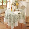 Rural Style Circular Tablecloth Tea Table Cover Cloth Round Tablecloth Dining Table Cloth Table Cloth Decorative Cloth Cover Cloth