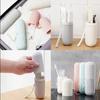 Toothbrush Cup Case Multifunctional Portable Plastic Toothbrush Toothpaste Case Box for Travel Camping Gray