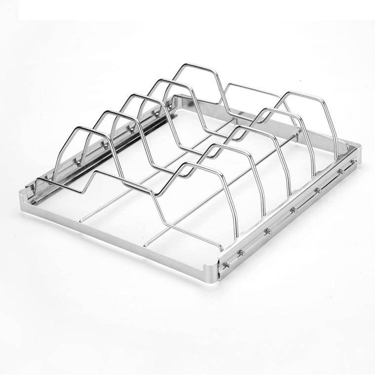

Stainless Steel Rib Rack Foldable Roasting Rack Easy to Use and Clean Durable Nonstick Steak Rack for Outdoor Camping Barbecue