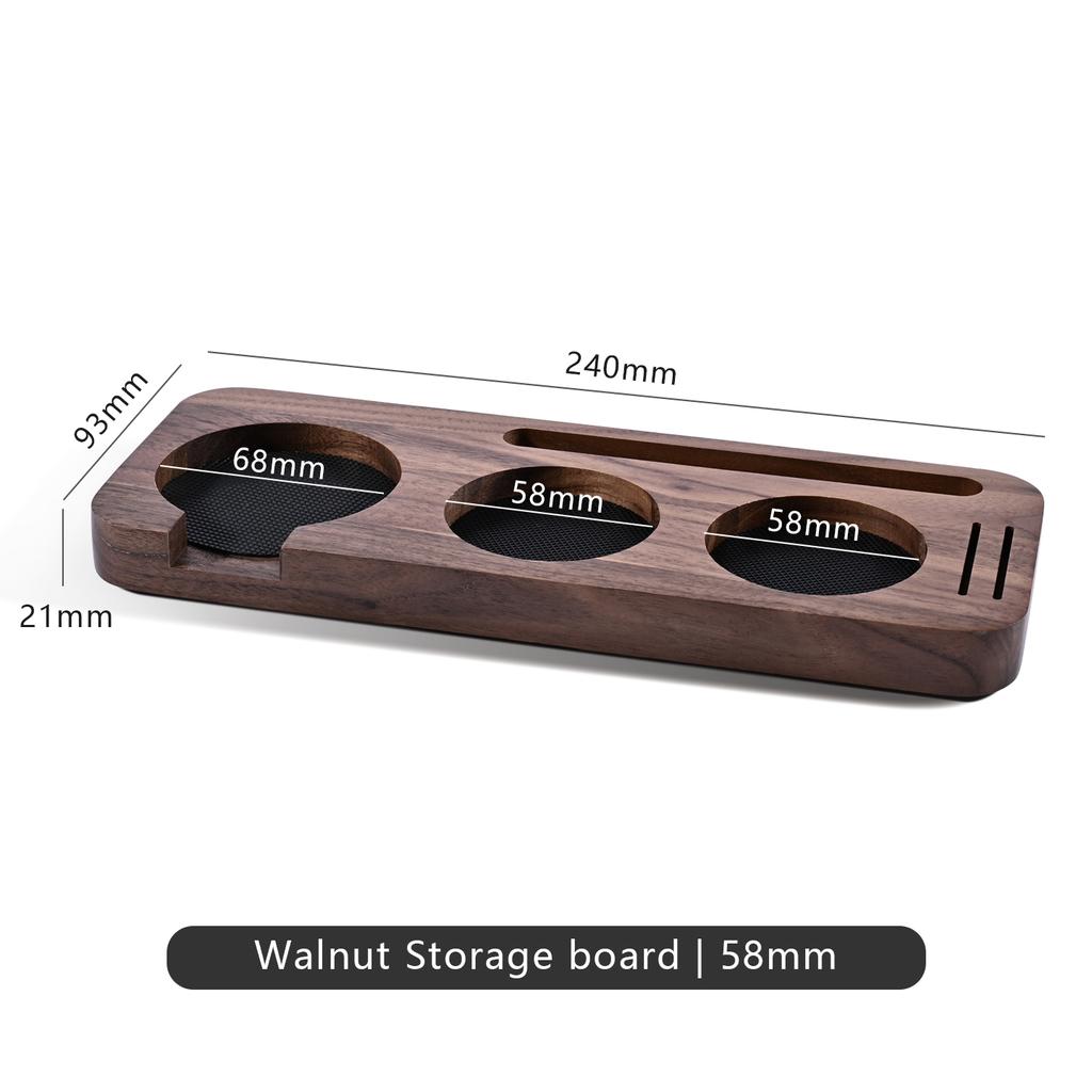 51MM 54MM 58MM Coffee Tamper Mat Station Stand Portafilter Holder Support Base Rack Walnut For Espresso Accessories Barista Tool