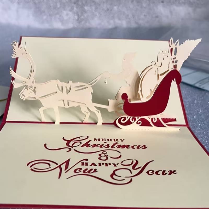 Handcrafted Laser Cut Paper Card Creative 3d Greeting Card For Celebrations And Holidays 1