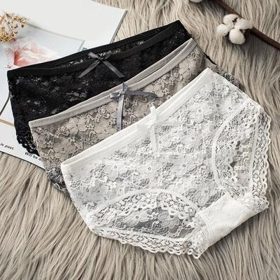 Yousheng Women Sexy Sheer Lace Low Rise Panties Floral Lace See Through Hipster Underwear Soft Breathable Stretchy Cheeky Briefs