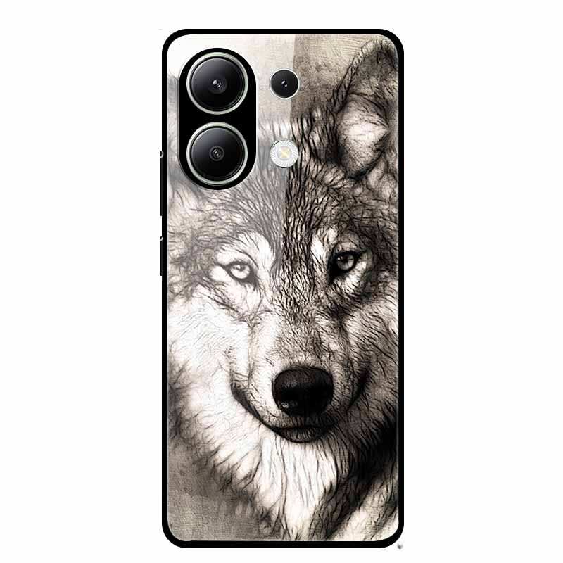 For Xiaomi Redmi Note 13 Pro 4G 6.67"Tempered Glass Cases Silicone Bumper Hard Back Covers for Redmi Note13 4G 6.67" Phone Cases