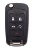 5 Button Keyless Remote Flip Car Key Fob for Chevrolet