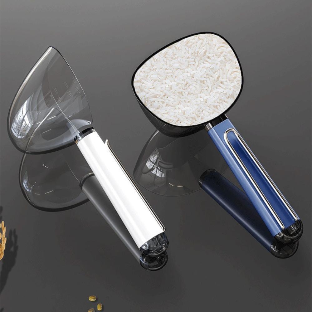 2 In 1 Pet Food Shovel Plastic Baking Measuring Cup Thicken Rice Scoop  Feeding Dogs Cats