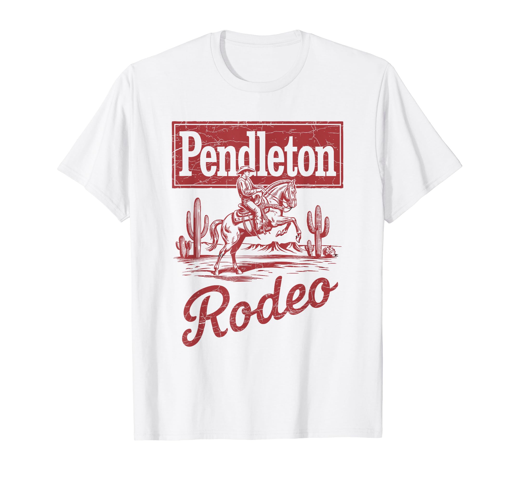

Pendleton Rodeo Vintage Cowboy Western Horse Bronc Riding T-Shirt