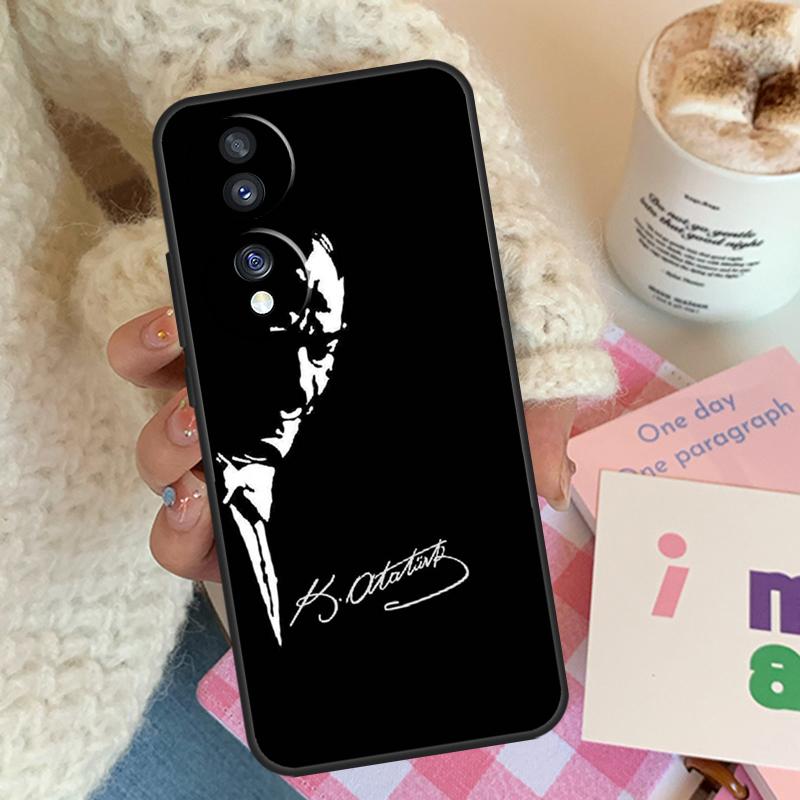 

Мустафа Кемаль Ататюрк Для Honor Magic 8 7 5 6 Pro Чехол Для Honor 200 400 50 90 70 Lite X8c X8b X9a X9b X9c X9d Win Honor X8b