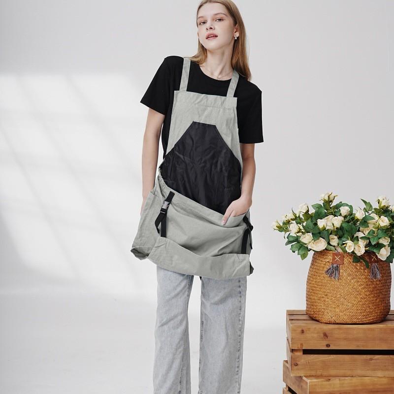 Unisex Waterproof Gardening Apron Outdoor Fruit Vegetable Picking Leaf Weed Cleaning
