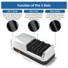 Elektryczna ostrzałka do noży Wielofunkcyjny 3-stopniowy system ostrzenia noży kuchennych z