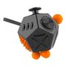 Decompression Dice Toy 12 Sides Rotating Rolling Finger Massage Reduce Anxiety Fingertip Dice Toy Black