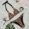 Women S Sexy Leopard Print Split Bikini Swimsuit Ins Style