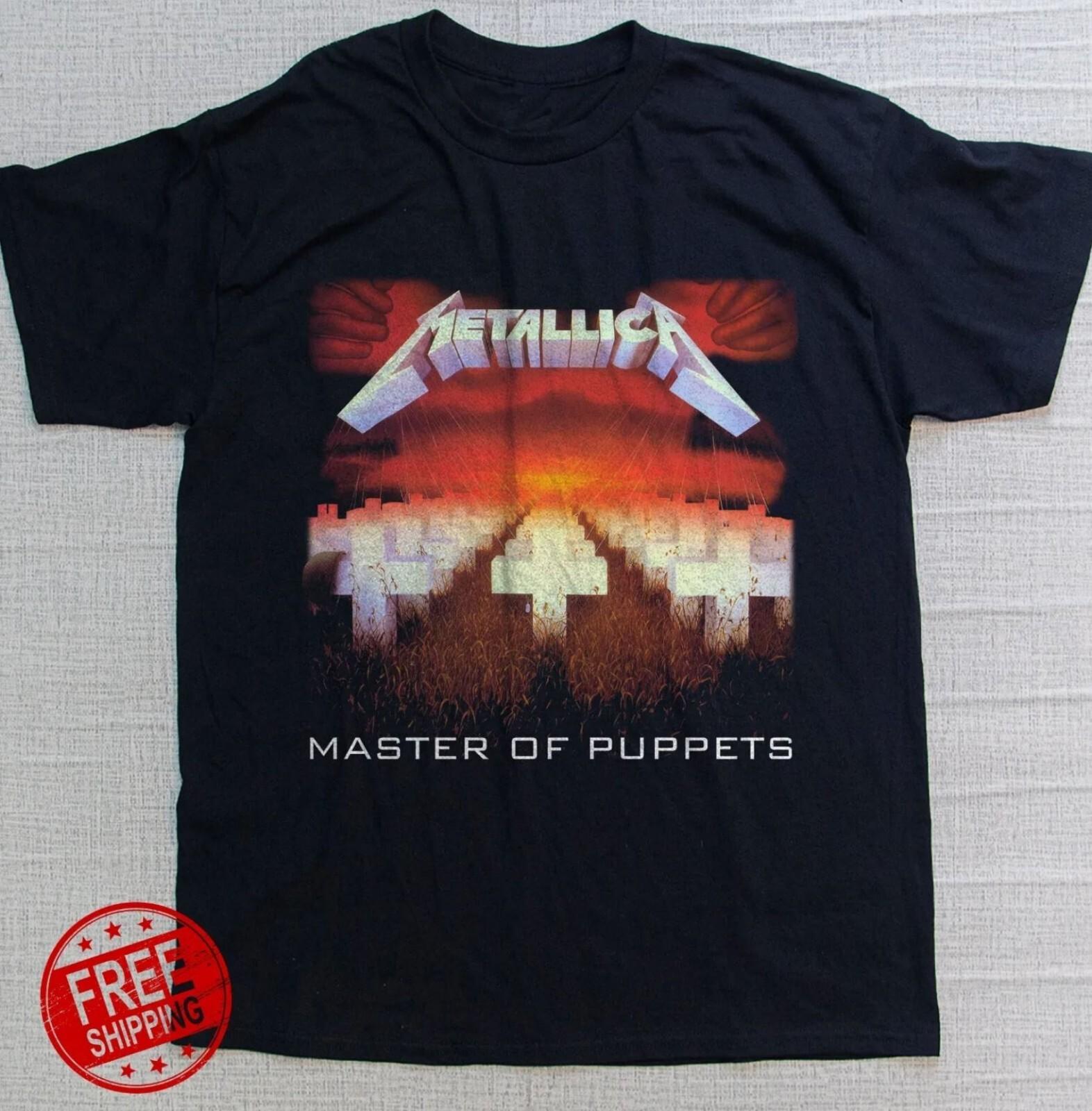 

26 Metallica - Master Of Puppets Album Rock Music T-Shirt S-5XL Free Shipping Unisex T-Shirt XXXL