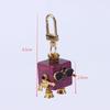 Lovely Hand-Made Punk Wooden Metal Steampunk Robot Charactors Keychain Pedant Necklace For Bag Charm Cool Jewelry Gift