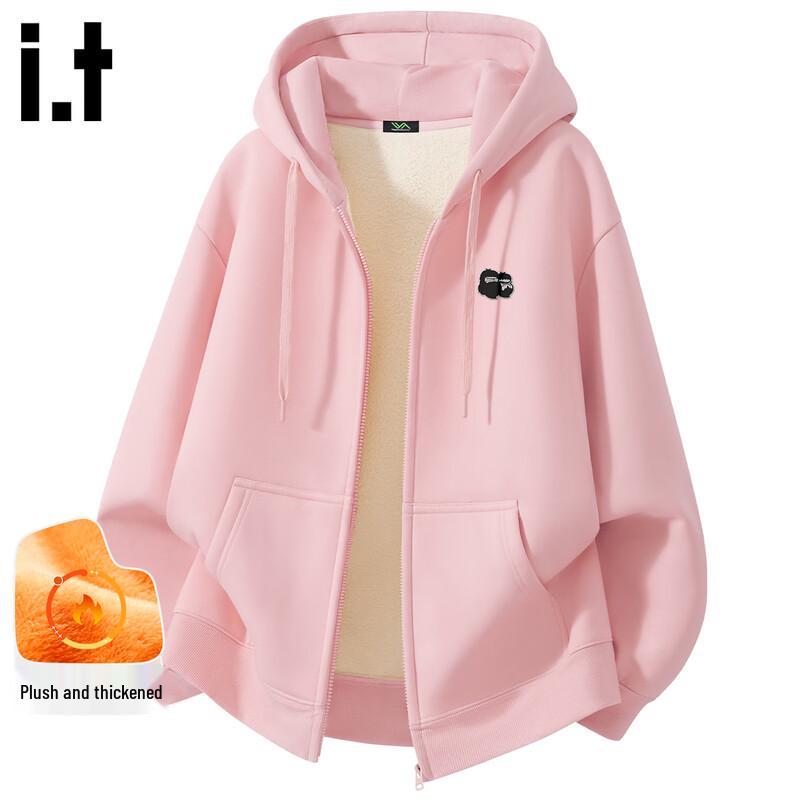 Fingercroxx Herren Fleece Kapuzen Cardigan Jacke