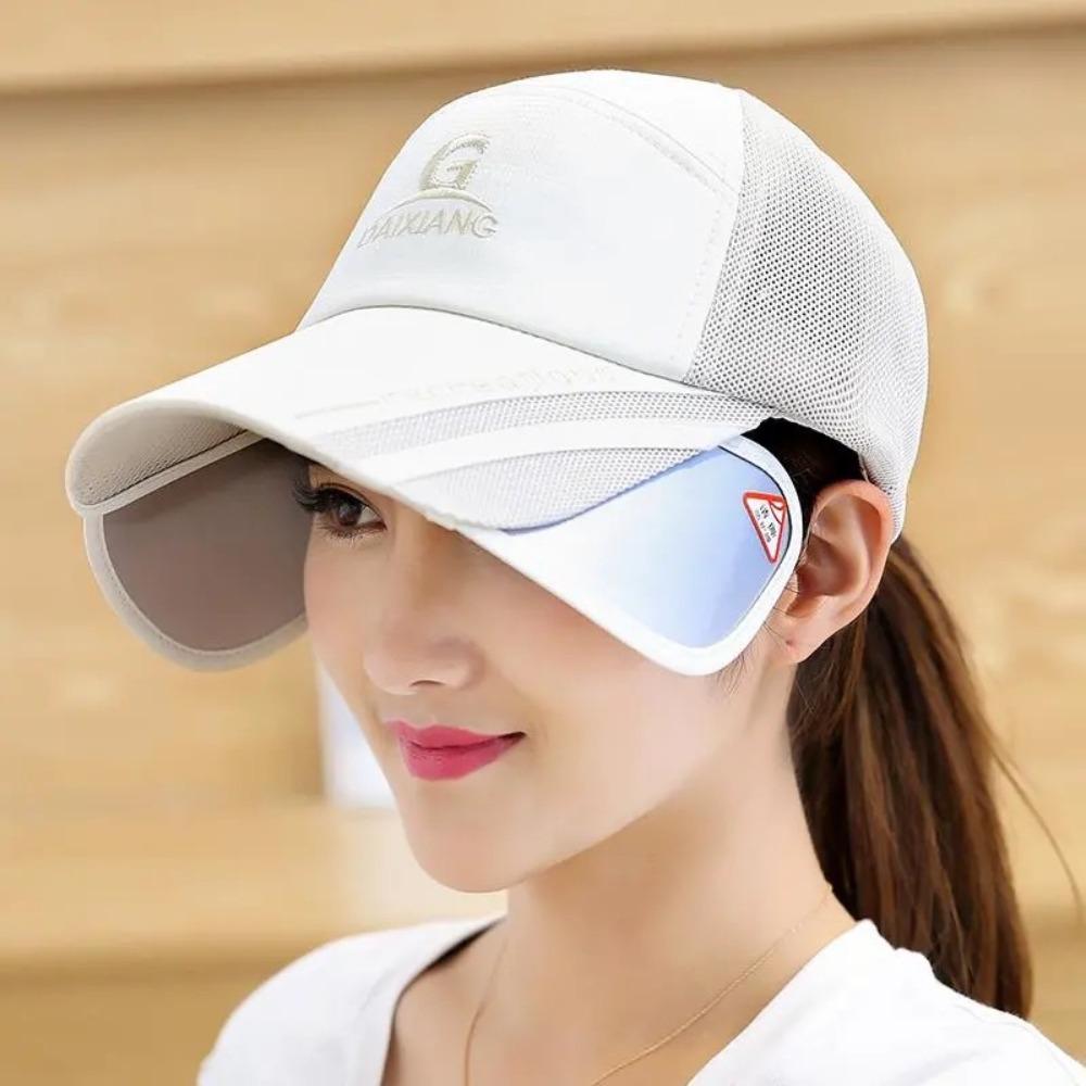 UV Protection Long Visor Baseball Cap Waterproof Men's Sunshade Cap Outdoor
