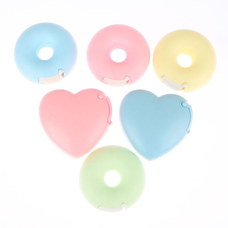 1Pc Donut Heart-Shaped Tape Dispenser Cutter For Eyelash Extension Tape