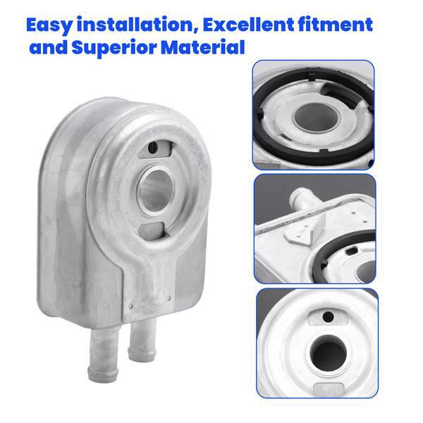 Білий Металевий Охолоджувач Масла Двигуна Автомобіля (2 шт) для Kia Optima