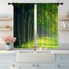 2pc,  Window Drapes Forest1 Blackout  Polyester Wall Decor Suitable for Room/bedroom/Window Decor