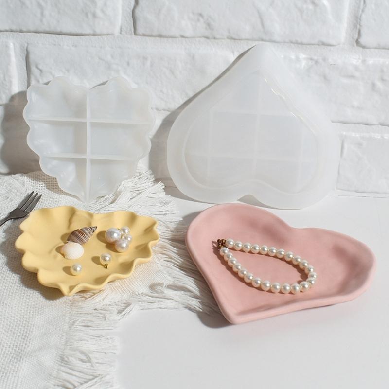 Quadratische und Herzform Silikon Tablettform Kreative Tablettformen für DIY Basteln Harz Seifenherstellung Kunstprojekte