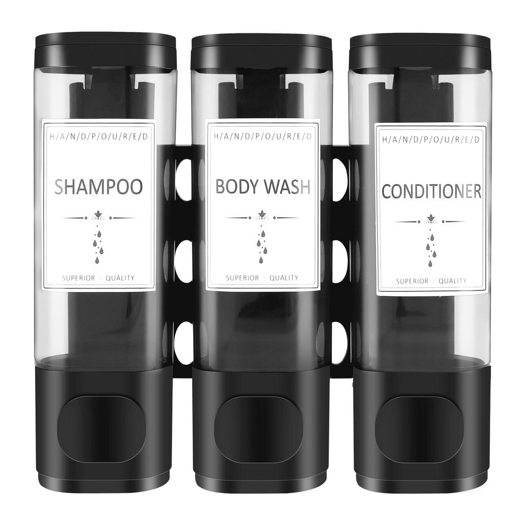 Shampoo Dispenser for Shower Wall Mounted Shower Soap Dispenser Refillable Liquid Soap Dispenser Bottle Home Bathroom Containers