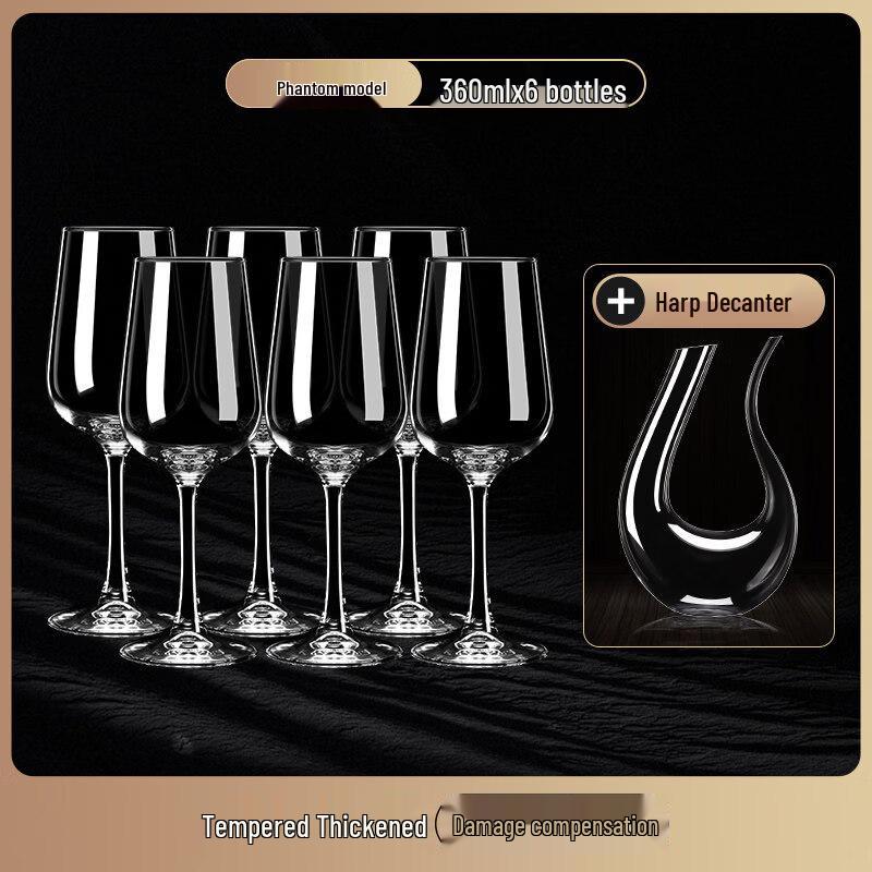 ZISIZ European Style Handmade Red Wine Glass Set