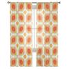 Retro Modern Tulle Curtains Printed Sheer Drapes for Living Room Bedroom Balcony Hall Home Decor Fashion