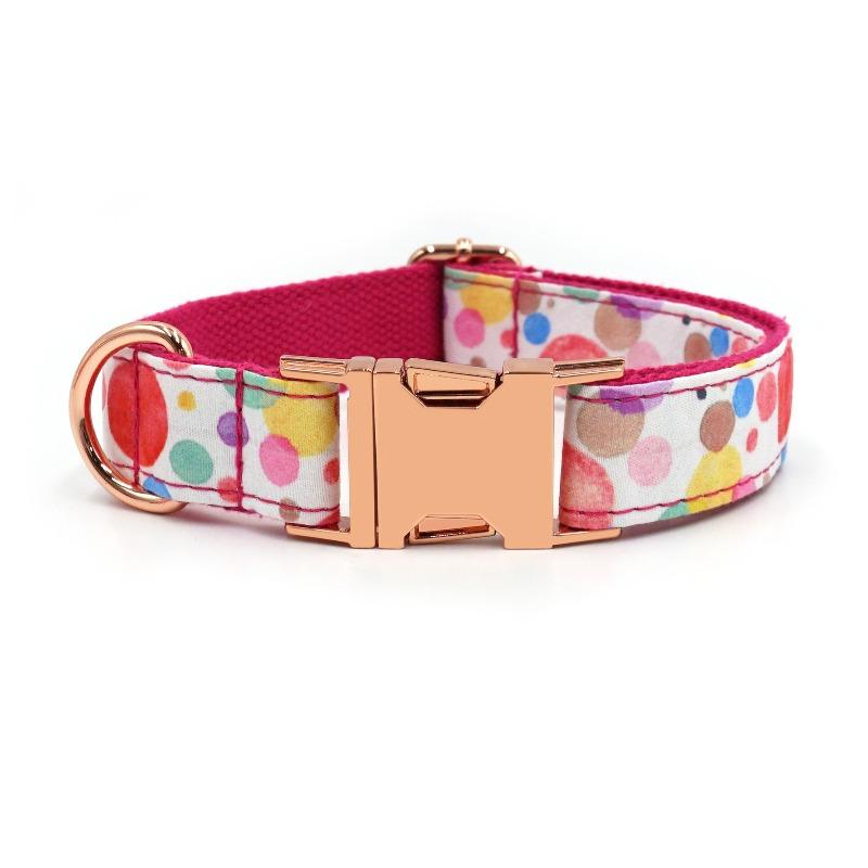 Cute Printed Pet Dog Collar Laser Engraved Dog Collar