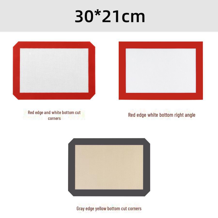 

Силиконовый коврик для выпечки макарон для печенья, помадки, бисквитов и замешивания теста Gray Edge Angle Cut, Yellow Base