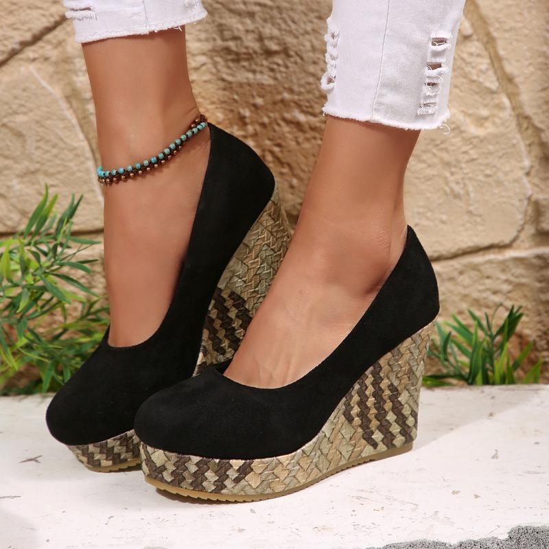 Women’s Slip-On Thick-Soled Platform Loafers, Plus Size Casual Shoes