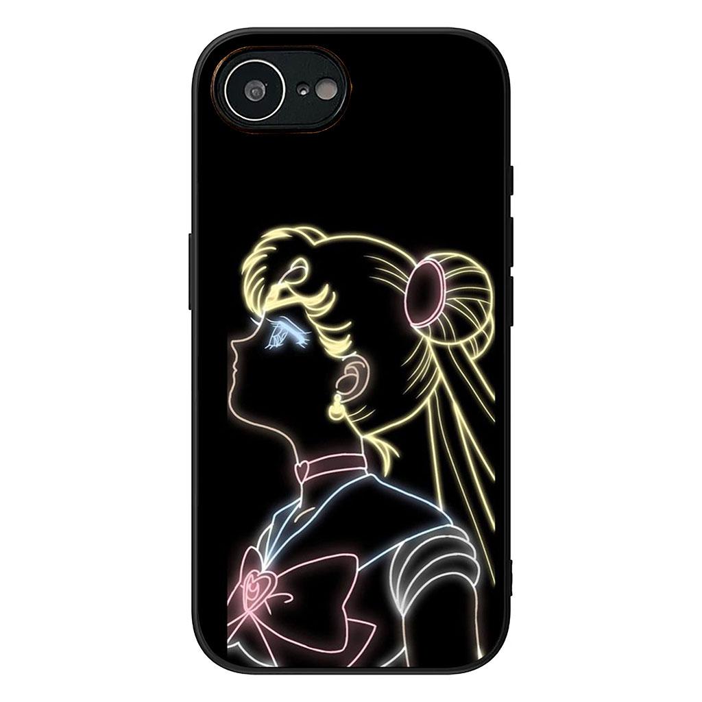 Anime S-Sailors Cartoon Moons Handyhülle für Samsung Galaxy A36 A17 A26 A07 A35 A54 A53 A13 A33 A34 S8 S9 S20 S21 FE S10 Plus