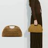 New Light Luxury Brand Handbag Simple Summer Woven Bag Vacati Beach Bag Commuting Versatile Ladies Messenger Bag Banquet Bag