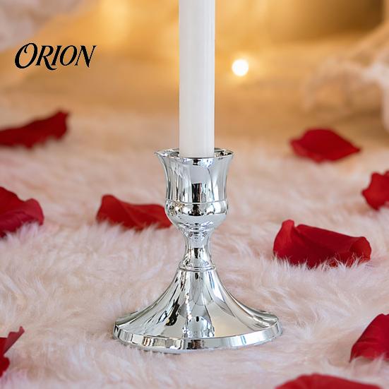 Minimalist Candle Stand Candlestick Holder for Tealight or Pillar Candles, Metal European Simple Decorative Holder, Romantic Wedding Decor Dinner