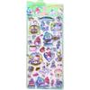 4pcs Kawaii Sanrio 3D Relief Stickers Cinnamoroll My Melody Crystal Decals Waterproof Cute Cartoon Jelly Sticker Toys Gifts