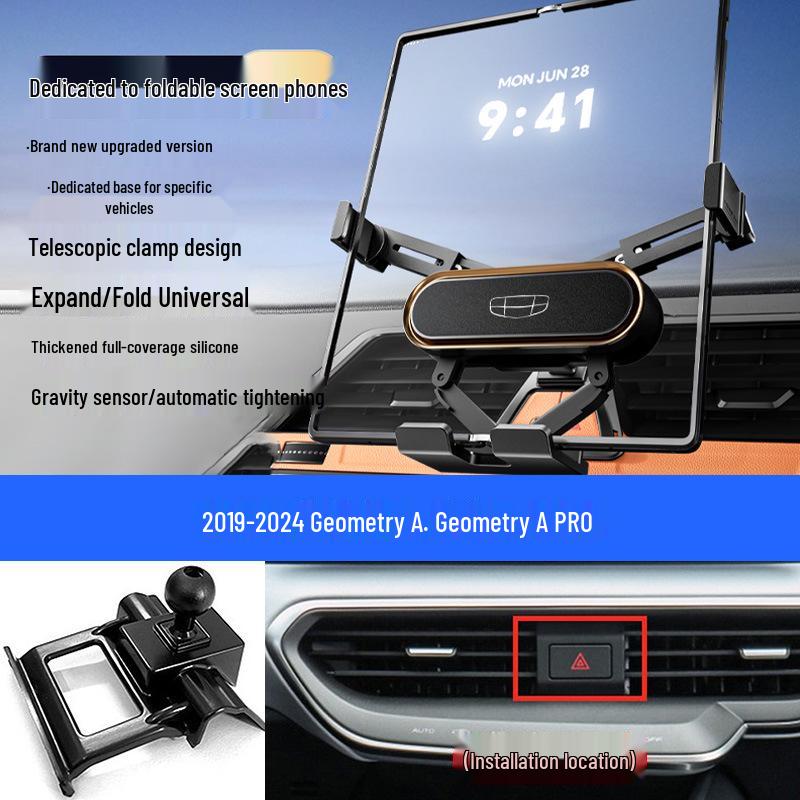 Gravity Air Vent Car Mount for Geely Geometry A/C/E Foldable Screen Phones