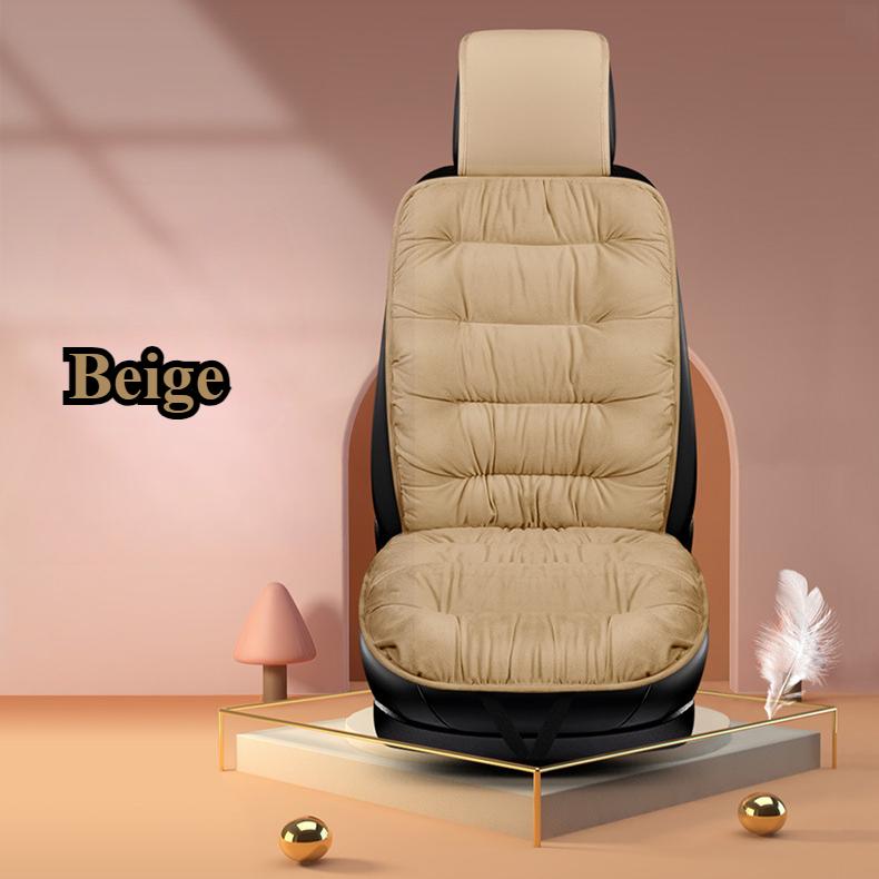 Universal Fit Plush Car Seat Cushion - Thickened One-Piece Design for Warmth and Comfort
