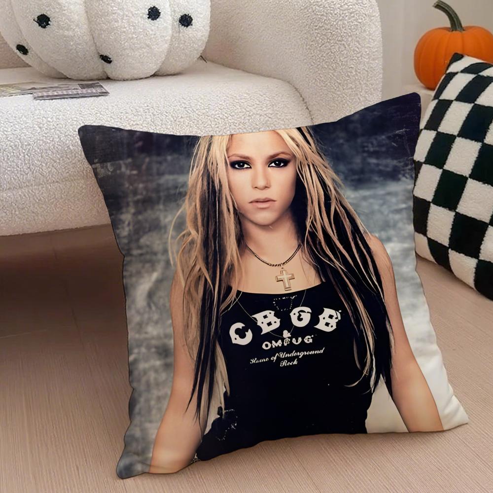 Popsinger SShakiras Cushion Cover Throw Pillow Cover Hidden Button Durable Polyester Chair Cushion