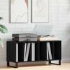 Vinyl Record Cabinet Black Oak Effect 100 x 38 x 48 cm