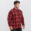 Men's Plus Size Brushed Long Sleeve Plaid Shirt