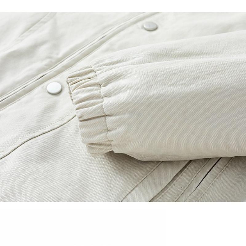 Versatile Coat Minimalist High-end Cotton Jacket Men's 2026 Jacket Washed Workwear Lapel Men's Spring and Autumn Clothes Breathable Work Casual Jacket