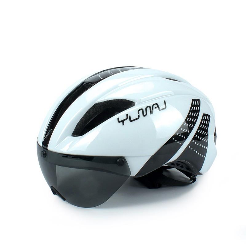 YUMAJ Aero Leichter Fahrradhelm Rennrad Fahren Halbschalen-Design CE CPSC Zertifiziert Schwarz Rot M/L