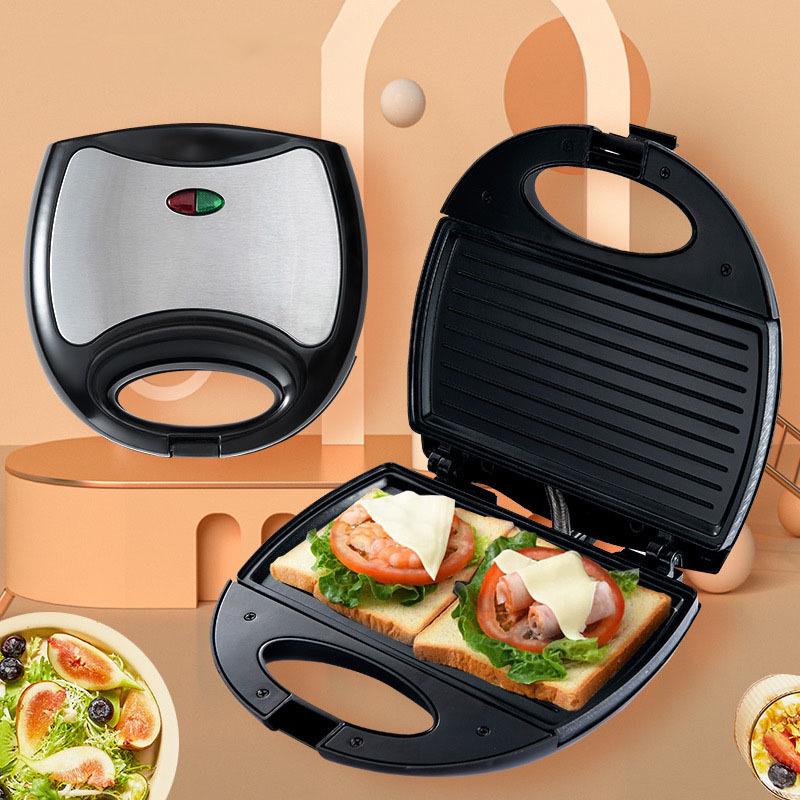 Edelstahl Panini-Presse & Waffelautomat - Sandwich-Toaster für das Frühstück