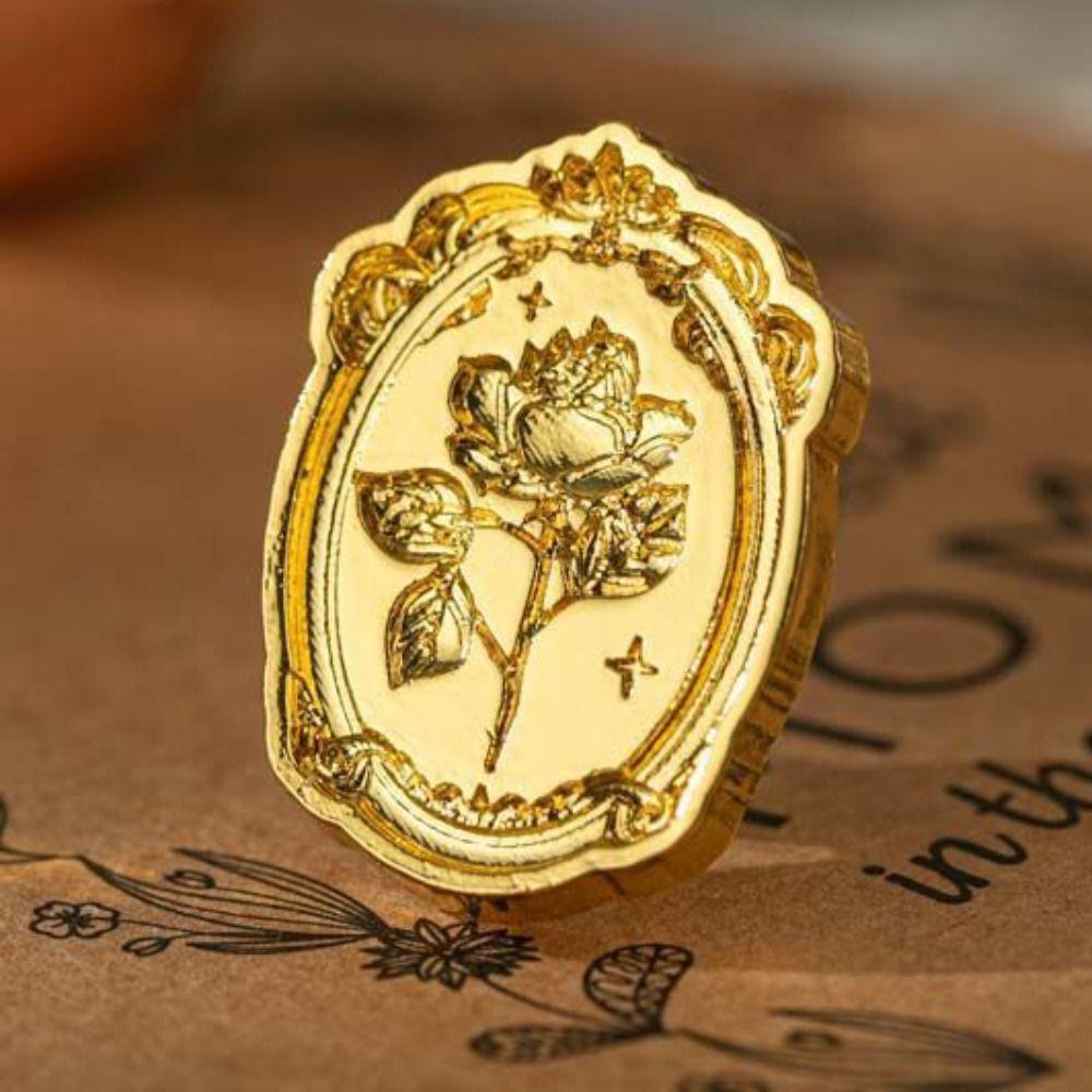 DIY Tool Retro Sealing Wax Stamp Head Snowflake Wax Seal Stamp Polyshaped Head  Stamp