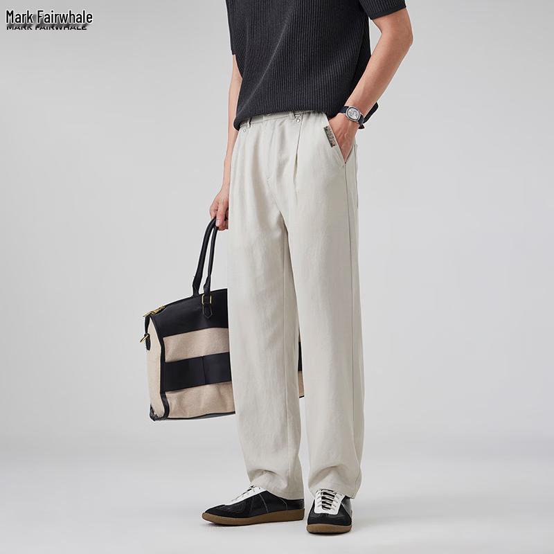 MARK FAIRWHALE Men's Summer Casual Straight-Leg Work Pants