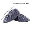 1 Pair Thicken Plush Shoe Covers Reusable Anti-slip Soles Durable Wear-resistant Foot Covers For Indoor Outdoor Shoe Covers