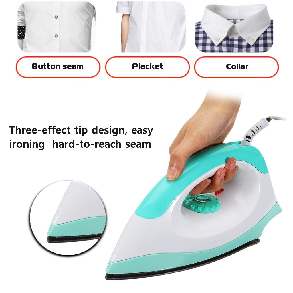 12V 50Hz Portable Electric Clothes Handheld Dry Iron Non-stick Soleplate For Camper Travel Automatically Adjust 150W