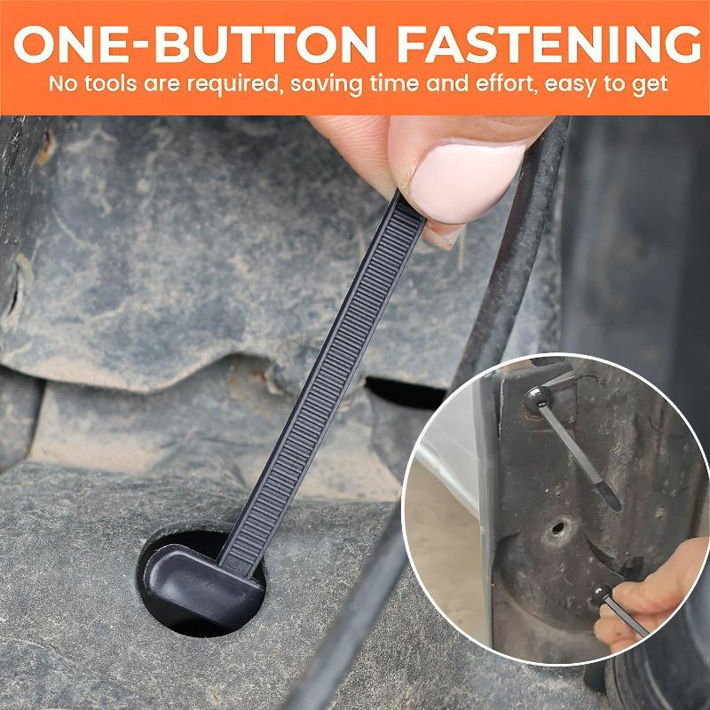 Universell Nylon Kabelbåndspenne Autofeste Skrue Erstatningsklips Bil Skjerm Bakluke Motorbeskyttelsespanel Ledningshåndtering Sikker