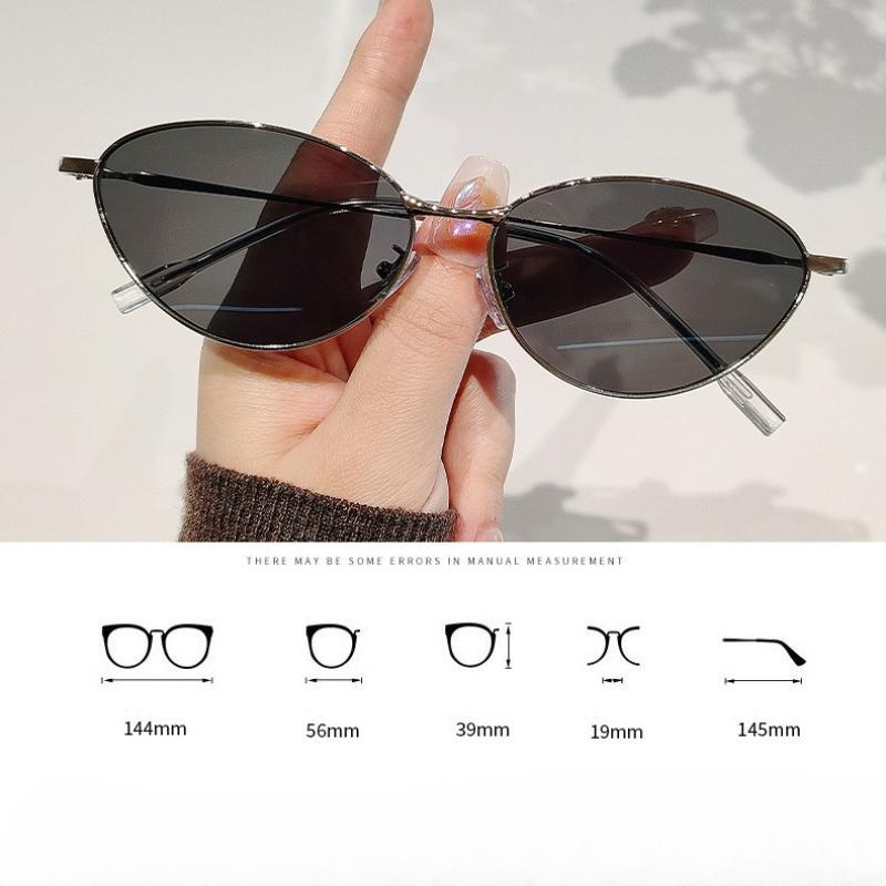 Retro Luxury Women Sunglasses High Quality Metal Frame UV400 Shades Outdoor Travel Beach Daily Street Sunscreen Eyewear