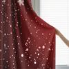 2PCS Snowflake Pine Branch Curtains, Christmas Winter Print, Holiday Window Drapes for Living Room Bedroom Decor