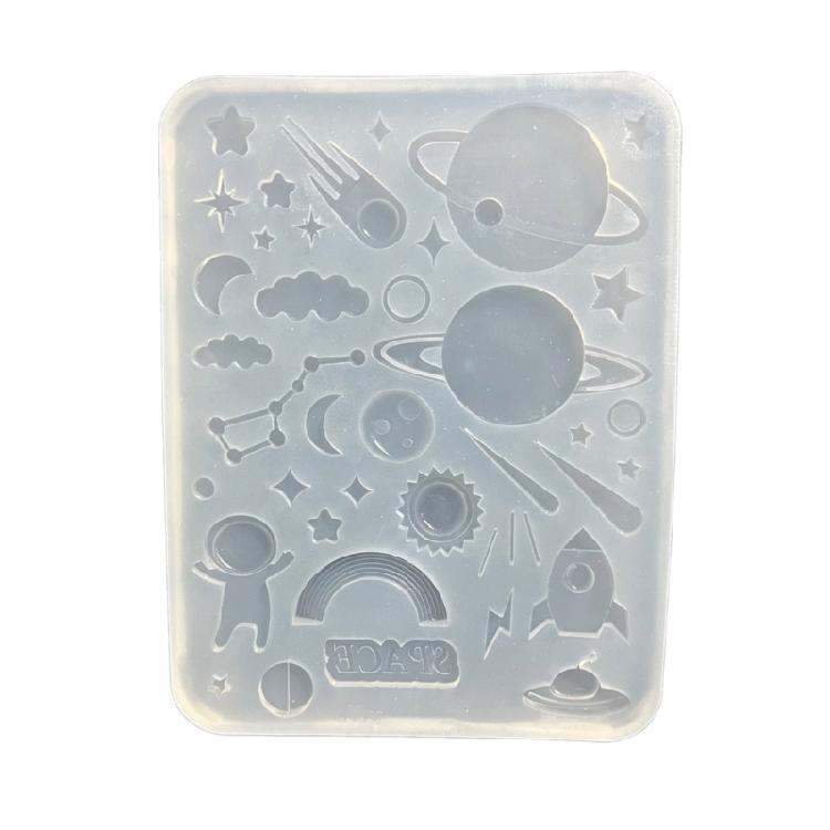 Star Silicone Mould Planetary Quicksand Shaker Epoxy Resin Mold DIY Resin Filling 1