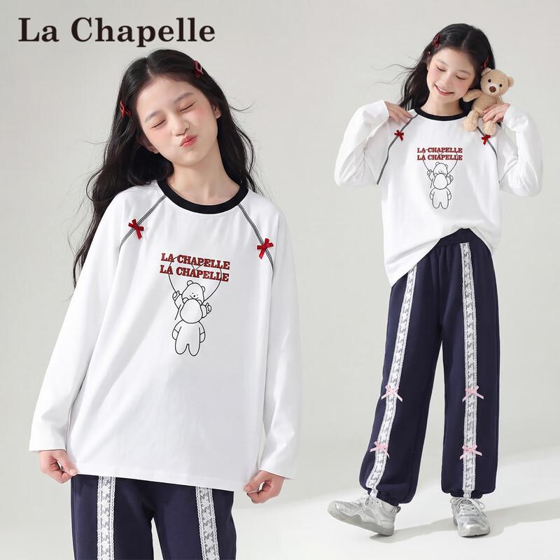 Girls Long-Sleeve Cotton Raglan T-Shirt 110